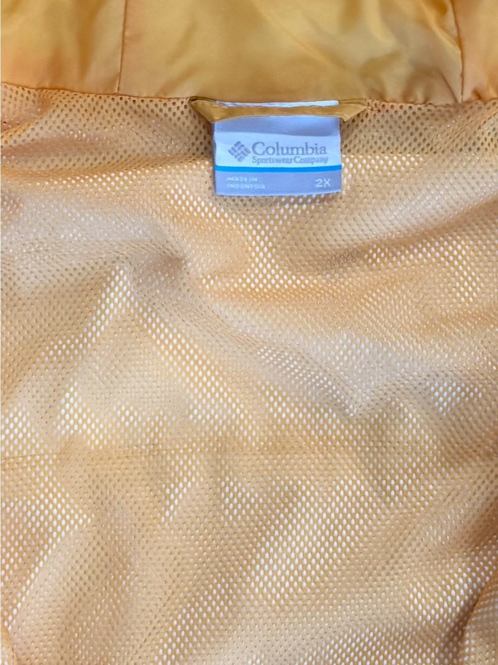 Columbia Bright Yellow Hooded Raincoat